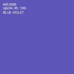 #5E55B9 - Blue Violet Color Image